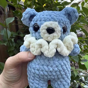 Ruffled Collar Teddy Bear — Etsy listing photo