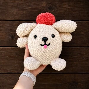 Chubby Dog with Pumpkin — Etsy listing photo