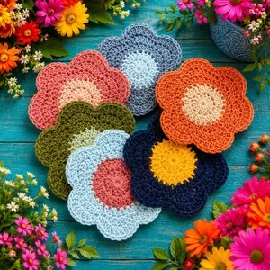 Flower Coasters — Etsy listing photo