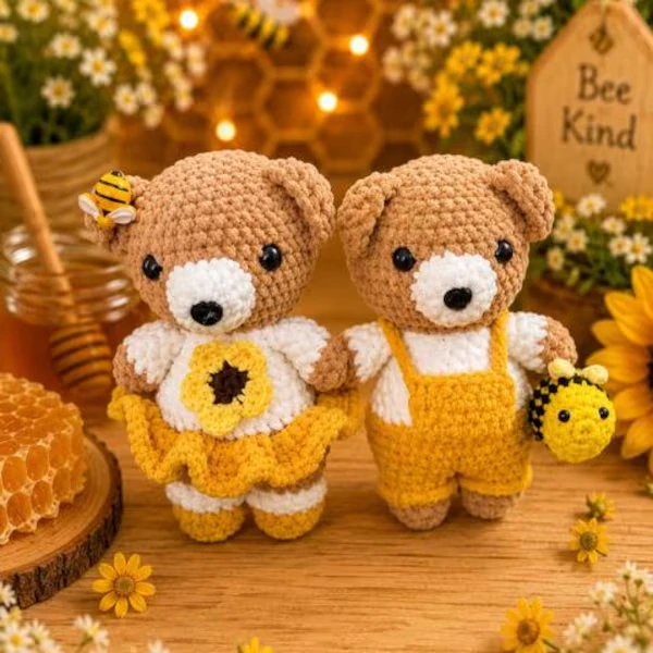 Honey Bee Teddy Bears — Etsy listing photo