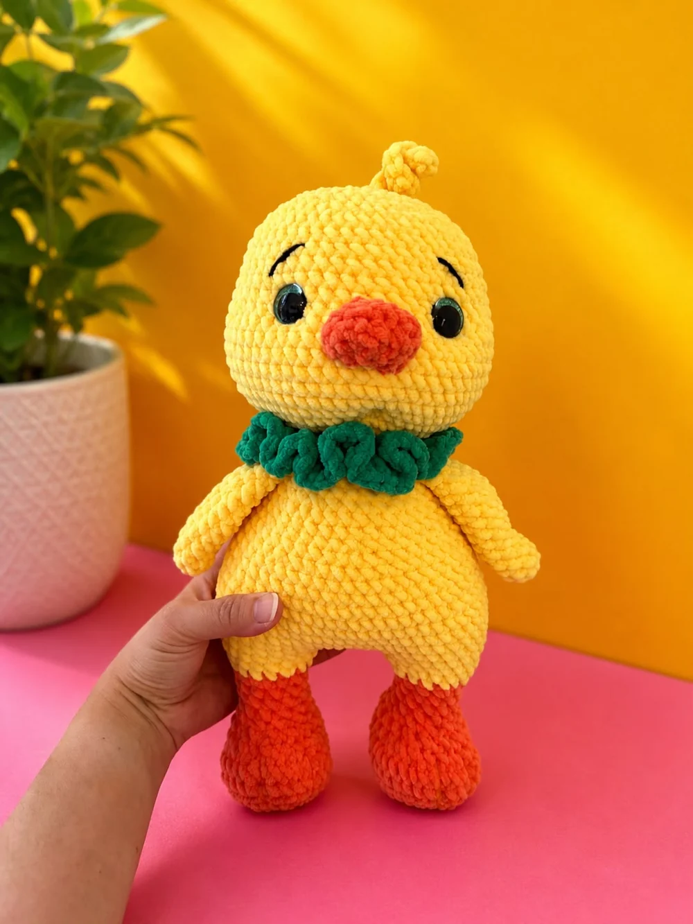 Sunshine duck — crochet creation
